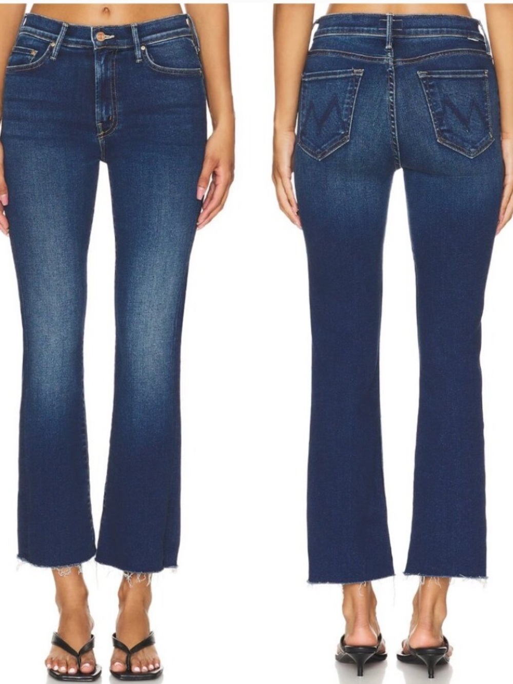 MOTHER Hustler Ankle Fray Dark Wash Size 26 Denim Jeans